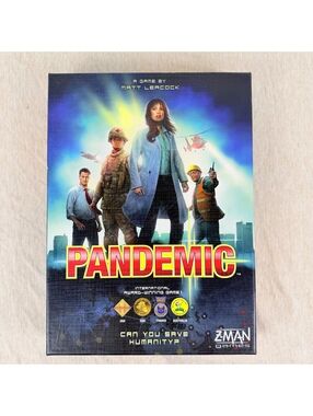 Pandemic Board Game Z-Man Games Matt Leacock 2008 Complete Cooperative Strategy